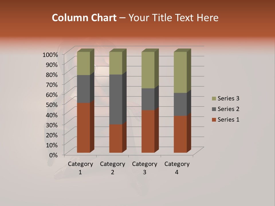 Large Portrait Bosom PowerPoint Template