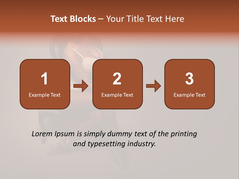 Large Portrait Bosom PowerPoint Template