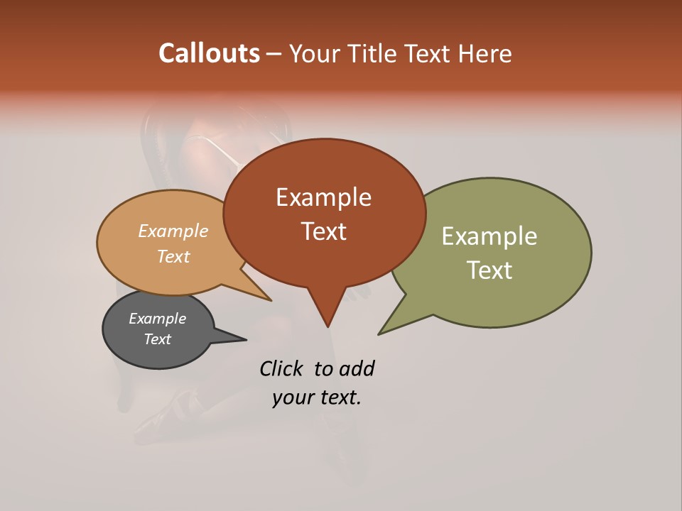 Large Portrait Bosom PowerPoint Template