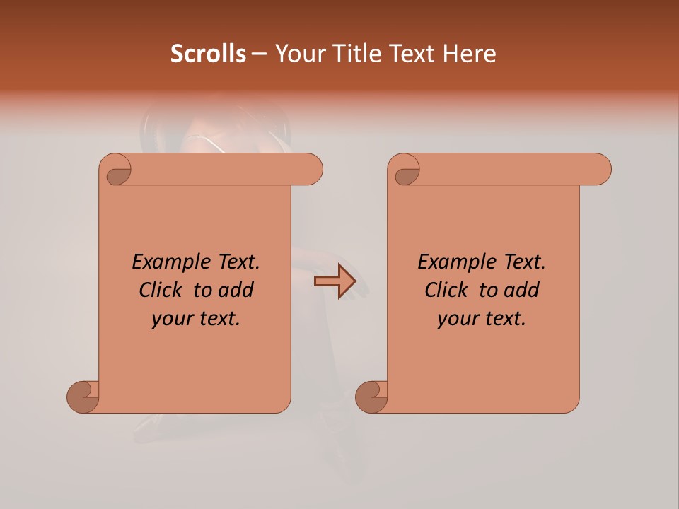 Large Portrait Bosom PowerPoint Template