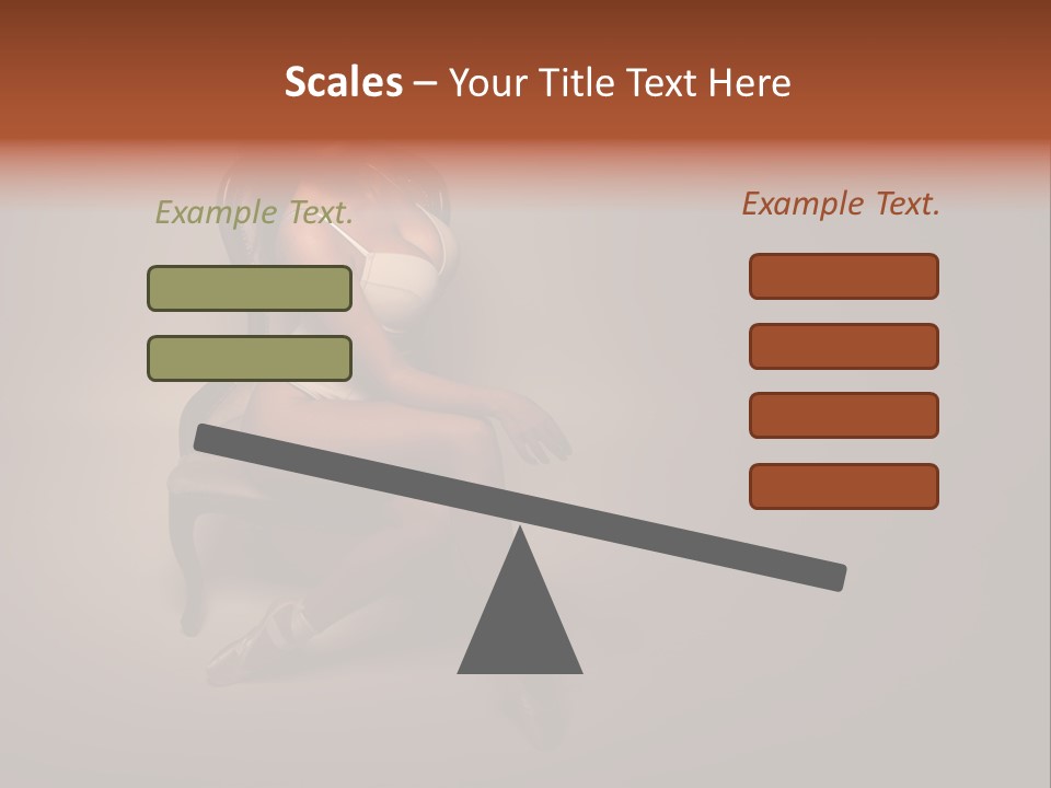 Large Portrait Bosom PowerPoint Template