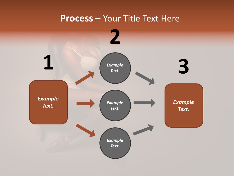 Large Portrait Bosom PowerPoint Template