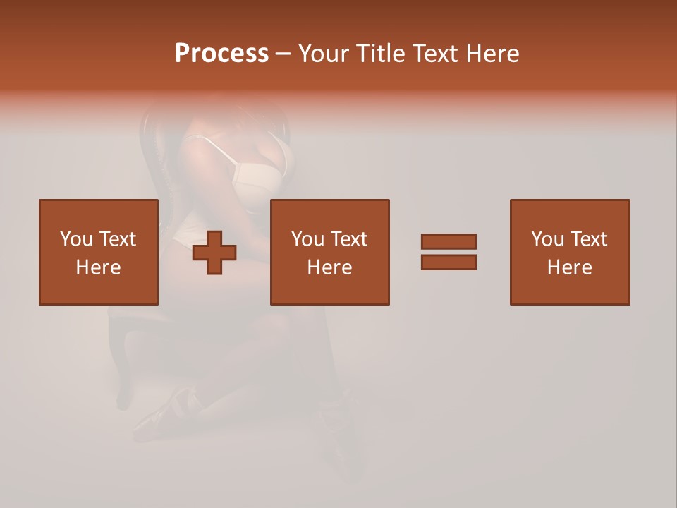 Large Portrait Bosom PowerPoint Template