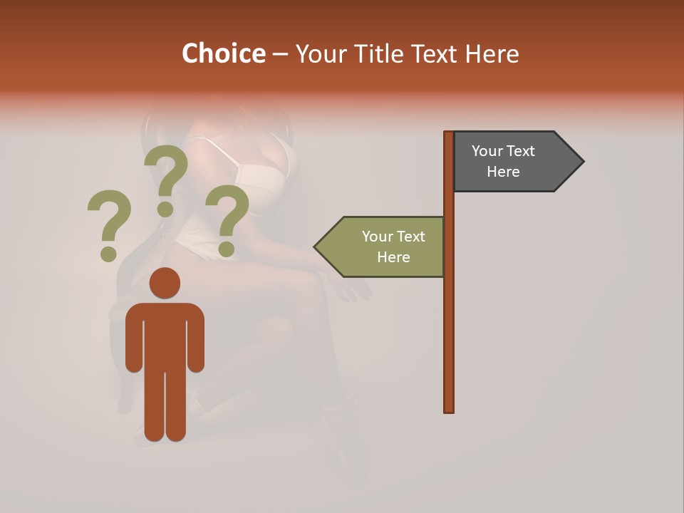 Large Portrait Bosom PowerPoint Template