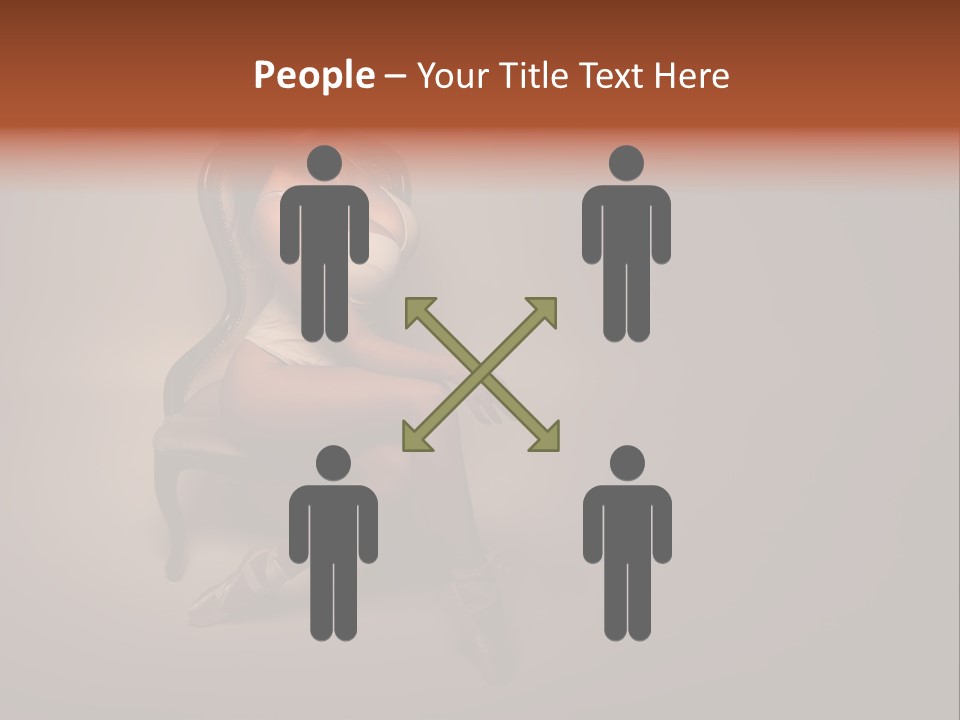 Large Portrait Bosom PowerPoint Template