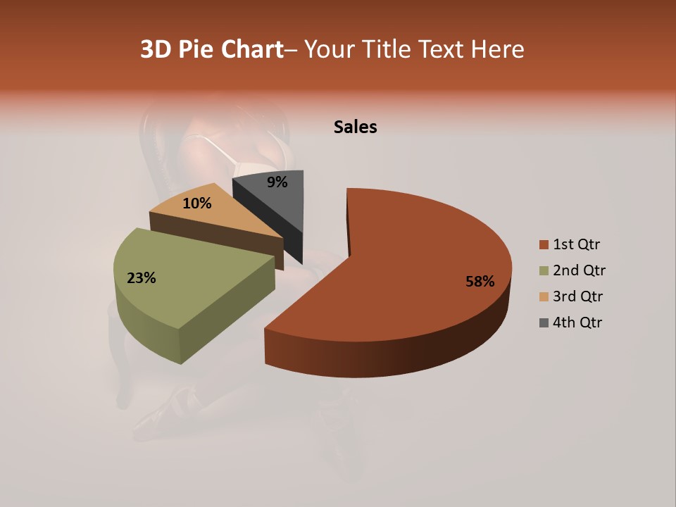 Large Portrait Bosom PowerPoint Template