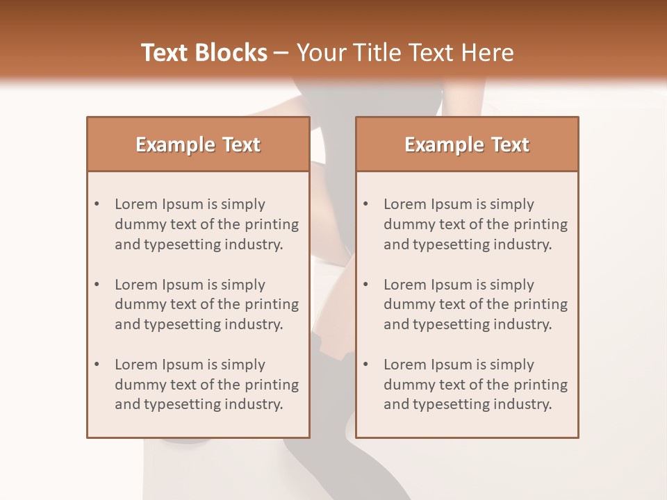 Temptress Long Bosom PowerPoint Template
