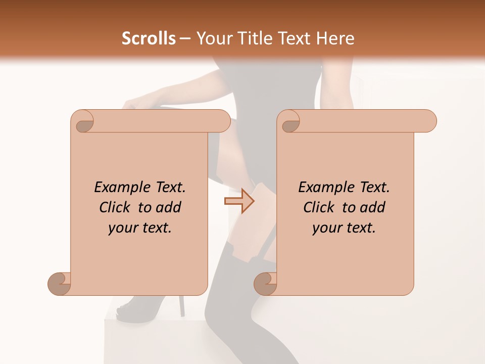 Temptress Long Bosom PowerPoint Template
