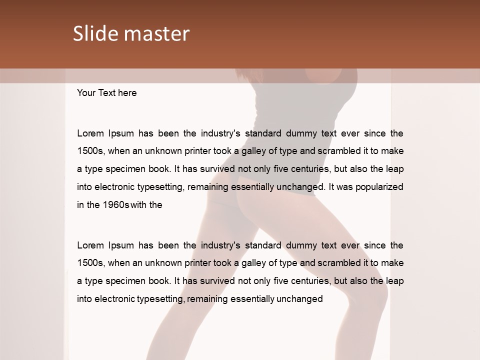 Ass Female Seductive PowerPoint Template