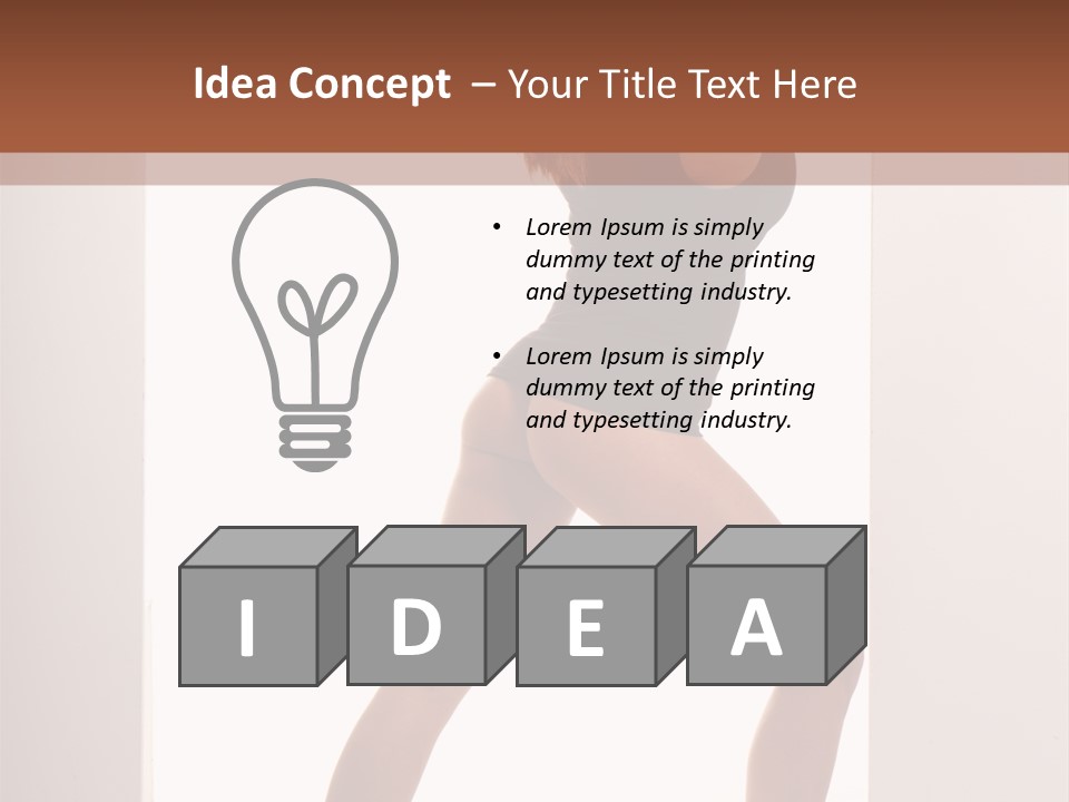 Ass Female Seductive PowerPoint Template