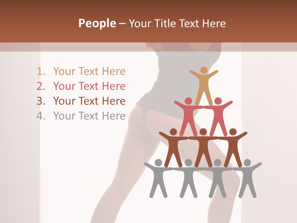 Ass Female Seductive PowerPoint Template