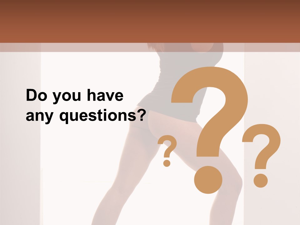 Ass Female Seductive PowerPoint Template