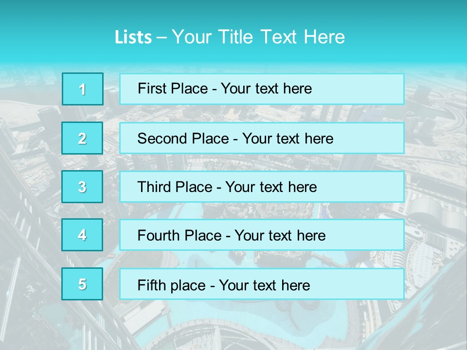 Hotel Rich Uae PowerPoint Template