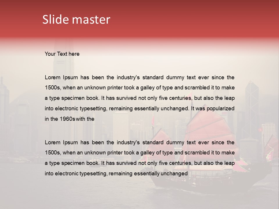 Hong Kong Structure Travel PowerPoint Template