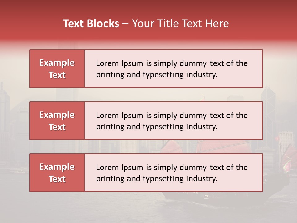 Hong Kong Structure Travel PowerPoint Template