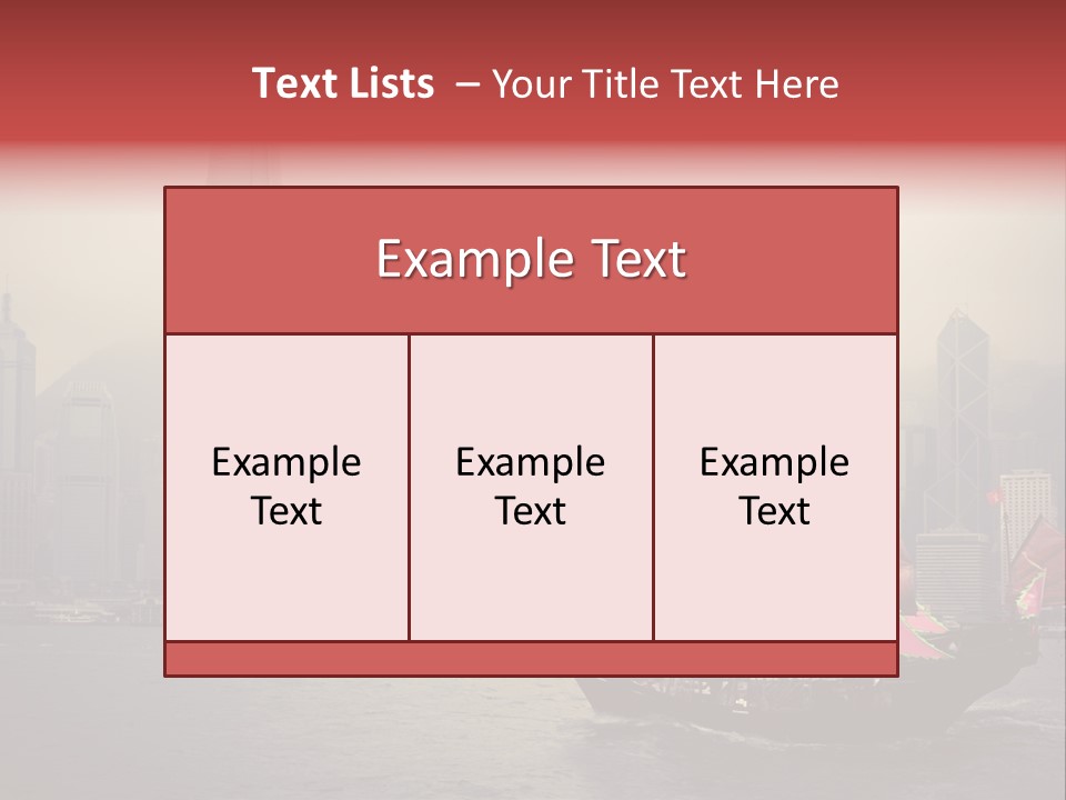 Hong Kong Structure Travel PowerPoint Template