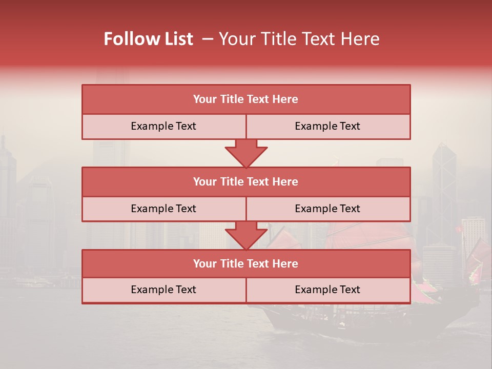 Hong Kong Structure Travel PowerPoint Template