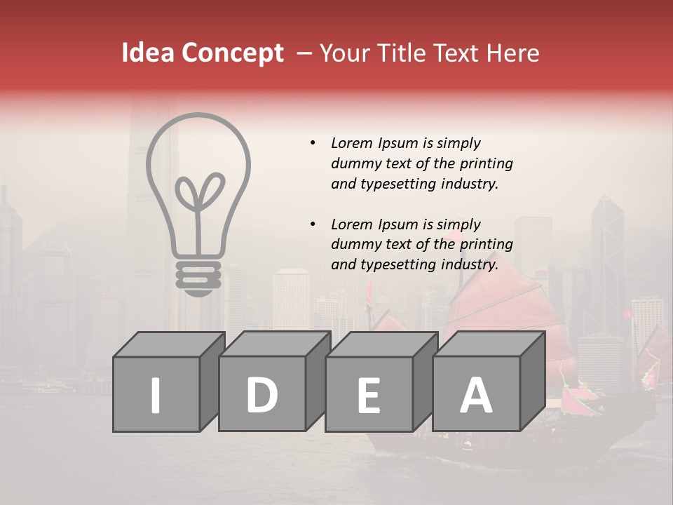 Hong Kong Structure Travel PowerPoint Template