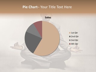 Yoga Stress Caucasian PowerPoint Template