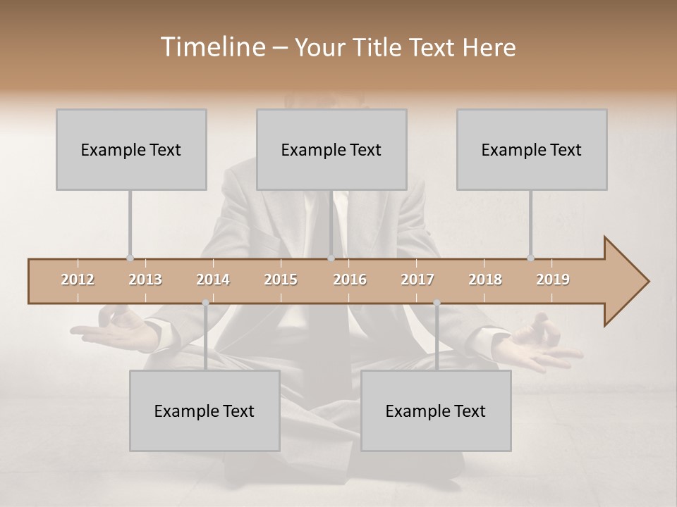 Yoga Stress Caucasian PowerPoint Template