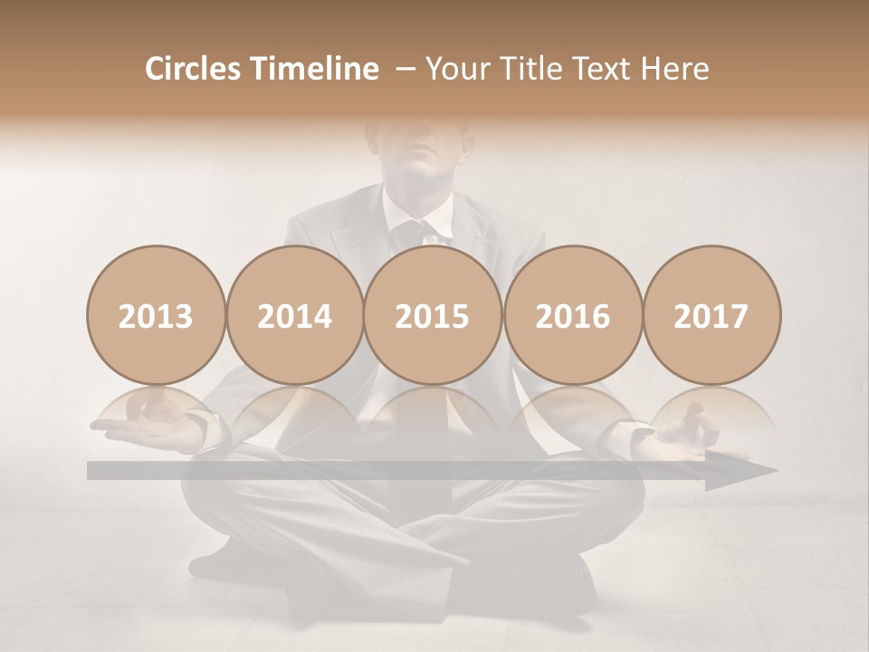 Yoga Stress Caucasian PowerPoint Template