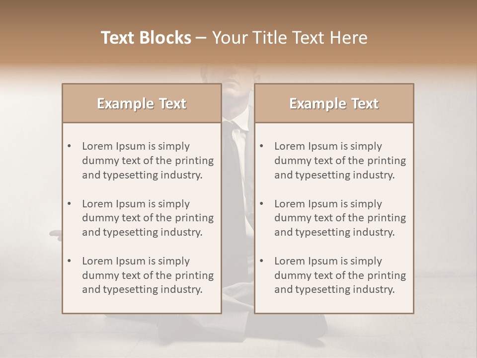 Yoga Stress Caucasian PowerPoint Template