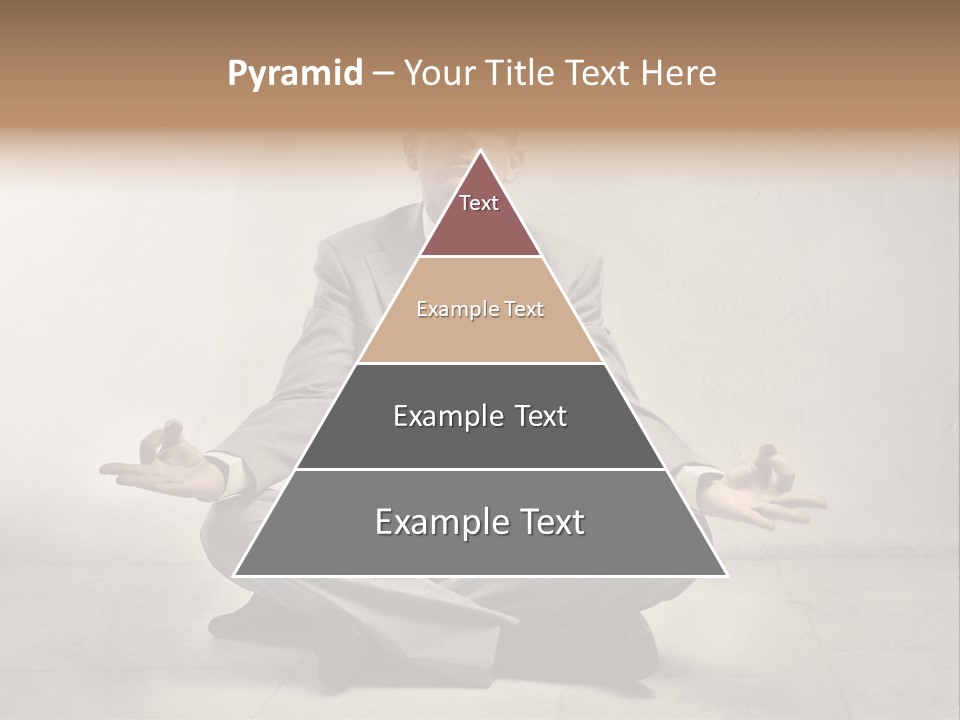 Yoga Stress Caucasian PowerPoint Template