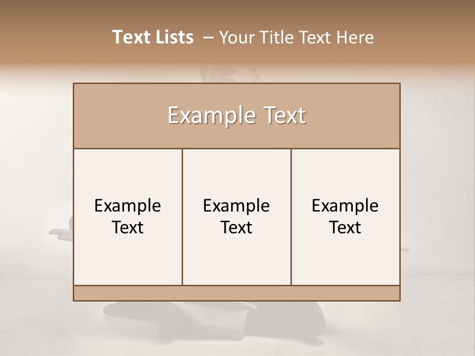 Yoga Stress Caucasian PowerPoint Template