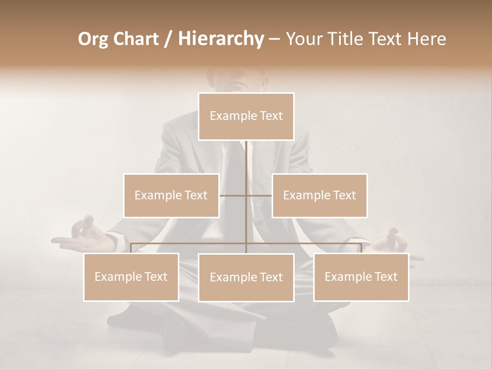 Yoga Stress Caucasian PowerPoint Template