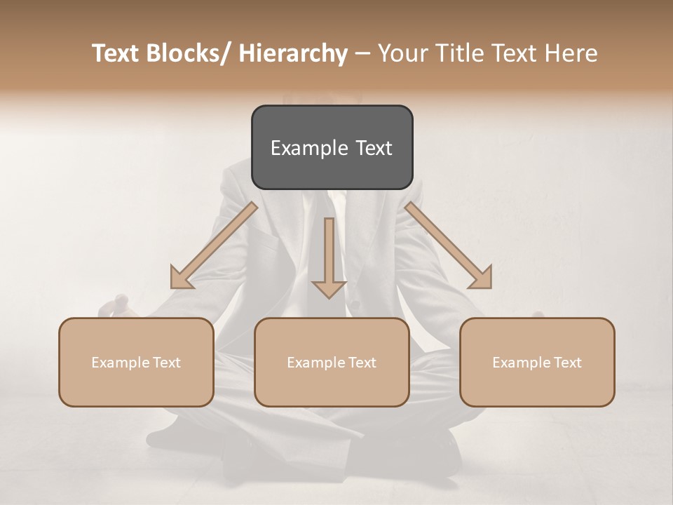 Yoga Stress Caucasian PowerPoint Template