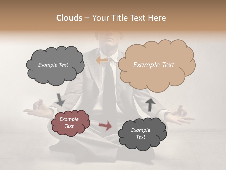 Yoga Stress Caucasian PowerPoint Template