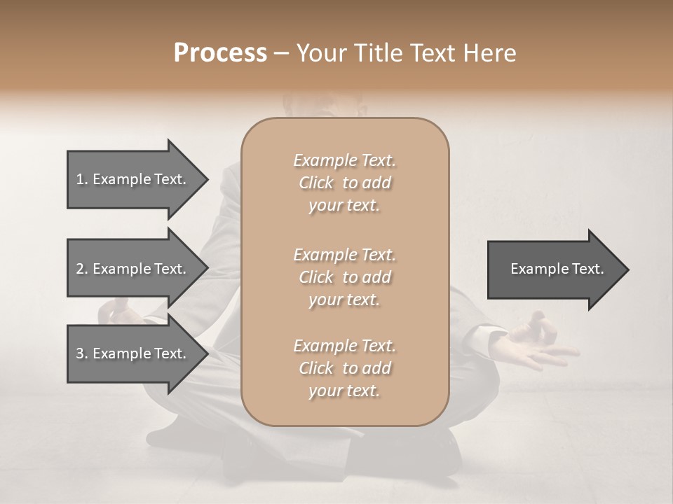 Yoga Stress Caucasian PowerPoint Template
