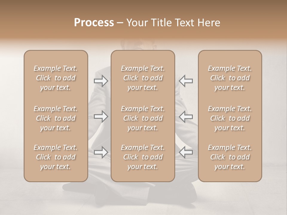 Yoga Stress Caucasian PowerPoint Template