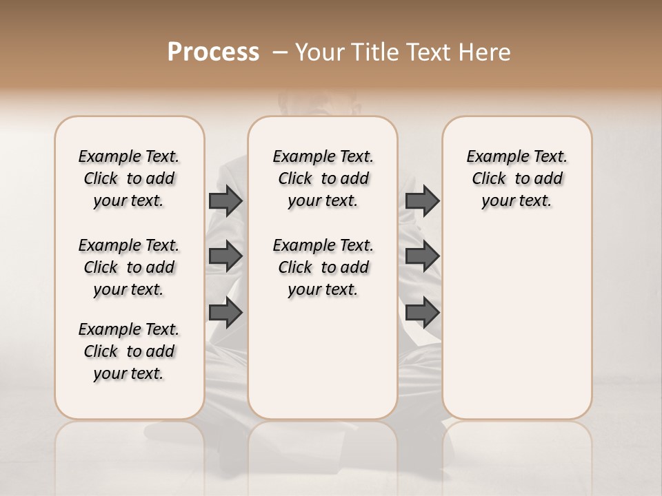 Yoga Stress Caucasian PowerPoint Template