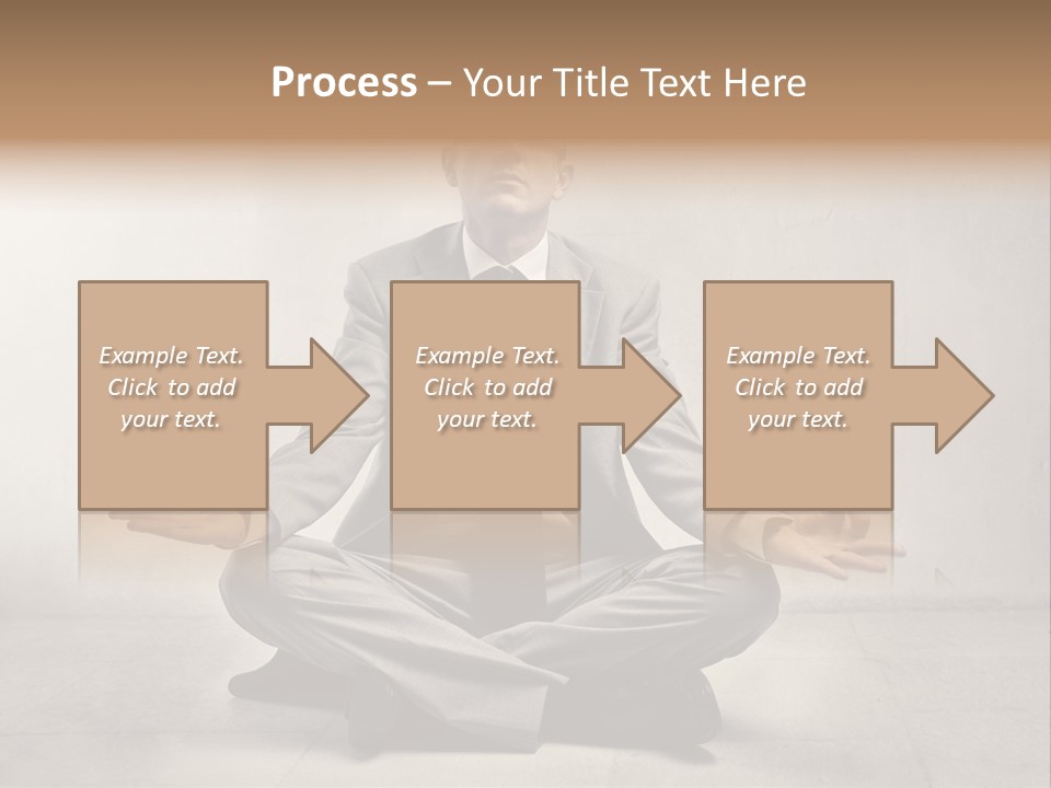 Yoga Stress Caucasian PowerPoint Template
