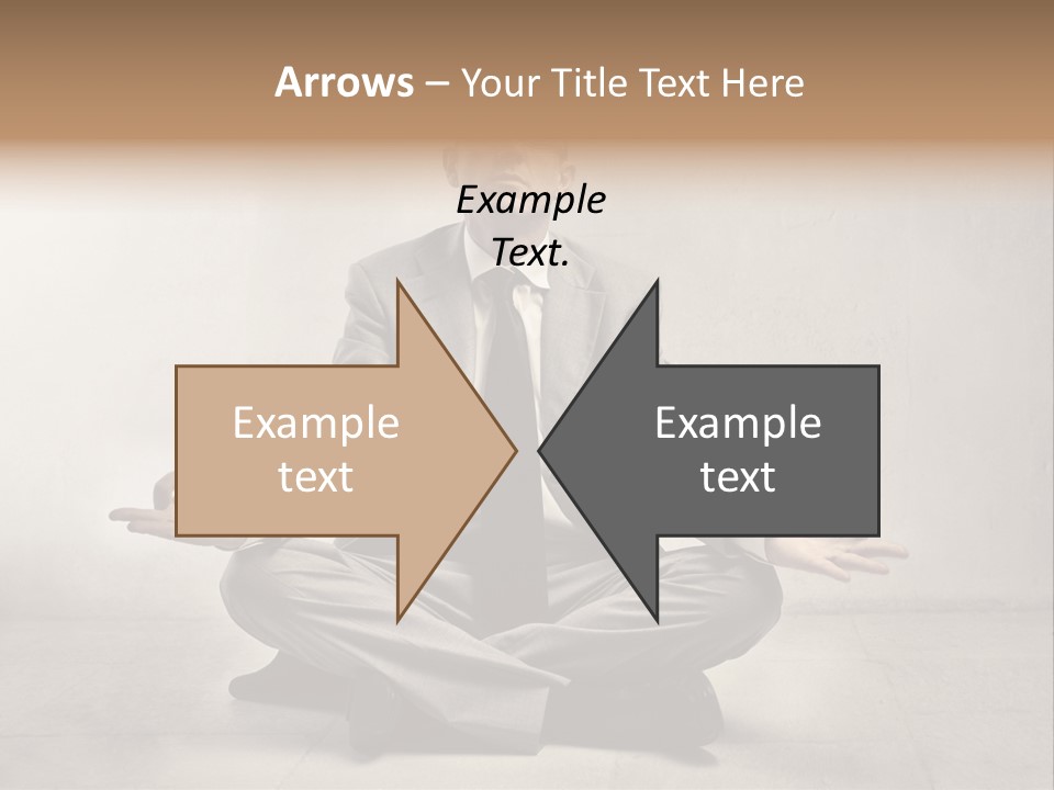 Yoga Stress Caucasian PowerPoint Template