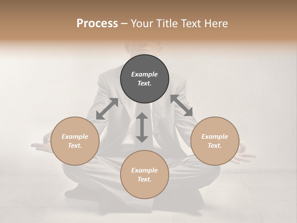 Yoga Stress Caucasian PowerPoint Template