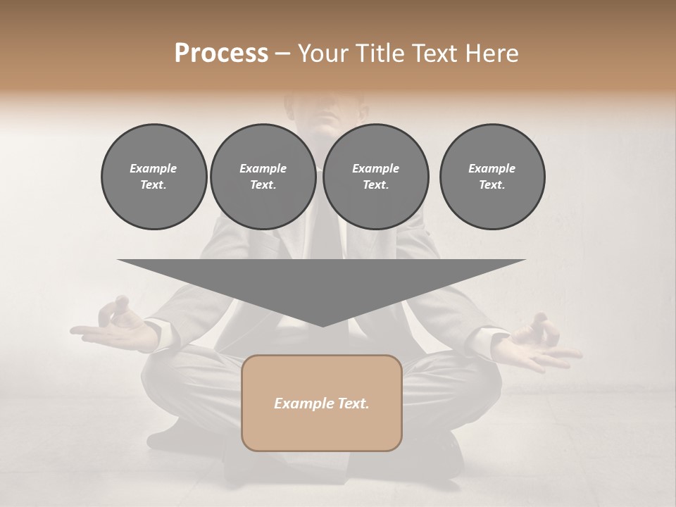 Yoga Stress Caucasian PowerPoint Template
