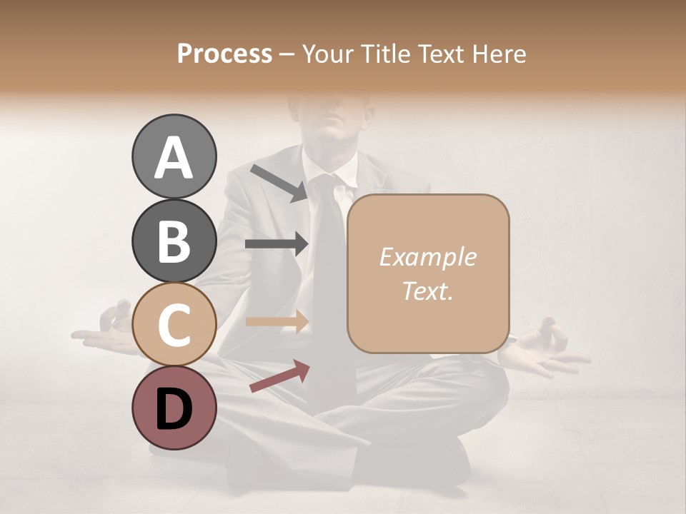 Yoga Stress Caucasian PowerPoint Template