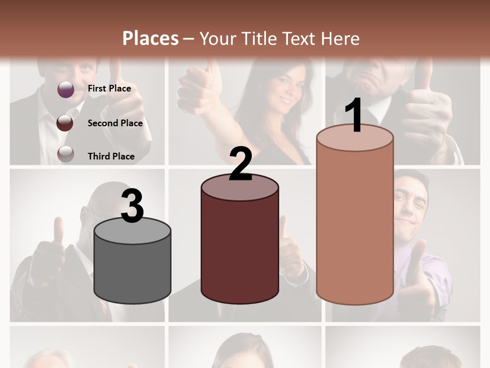 Mixed Orient Hand PowerPoint Template