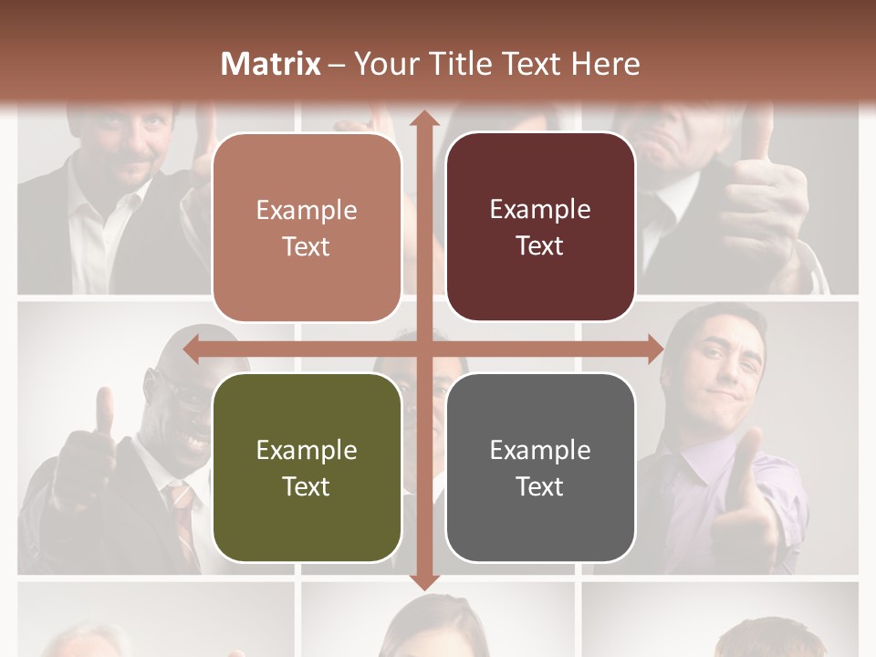 Mixed Orient Hand PowerPoint Template