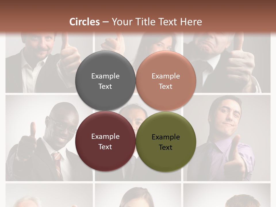 Mixed Orient Hand PowerPoint Template