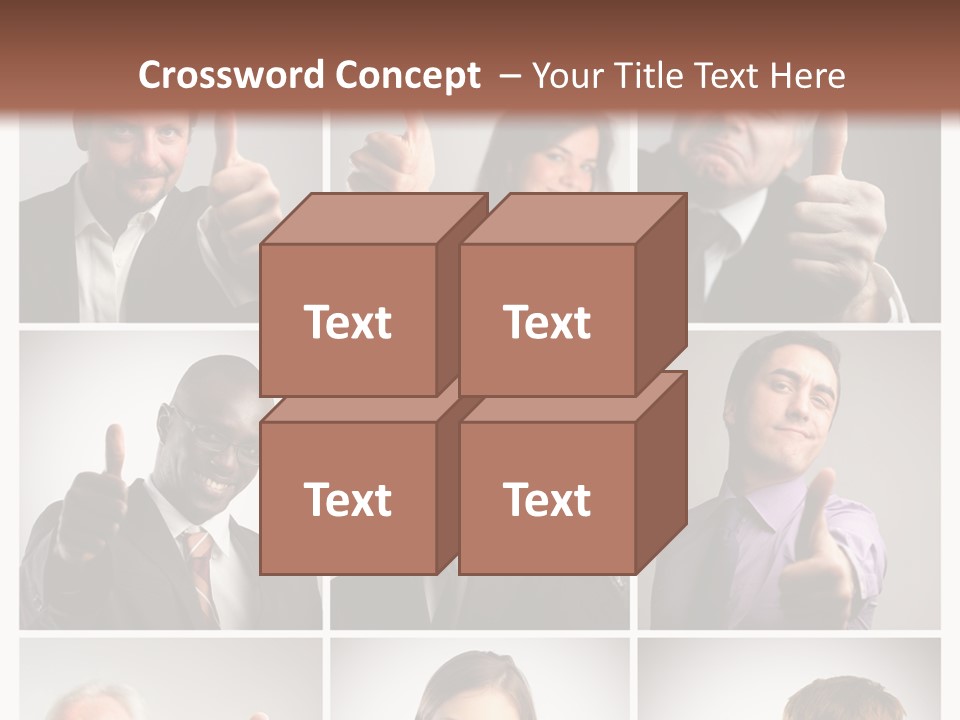 Mixed Orient Hand PowerPoint Template