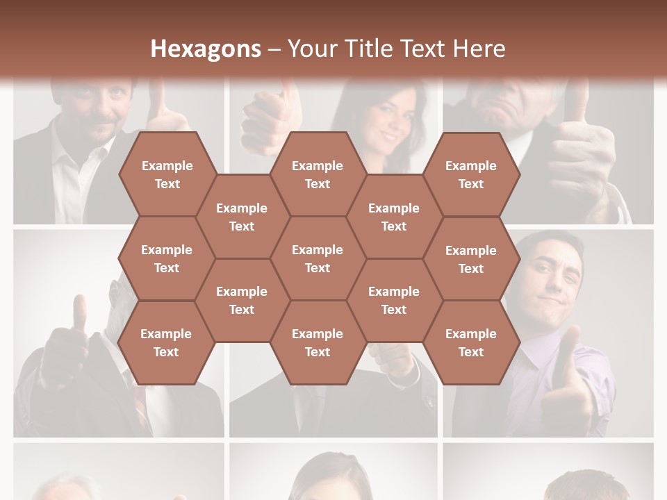 Mixed Orient Hand PowerPoint Template