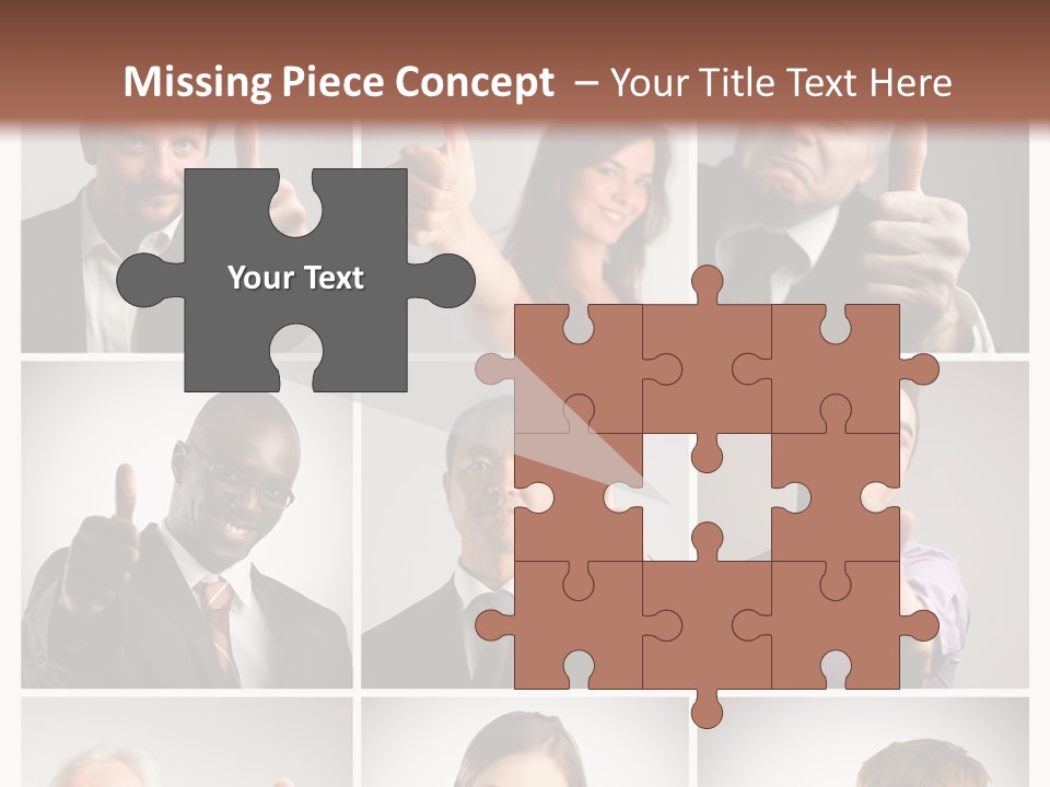 Mixed Orient Hand PowerPoint Template