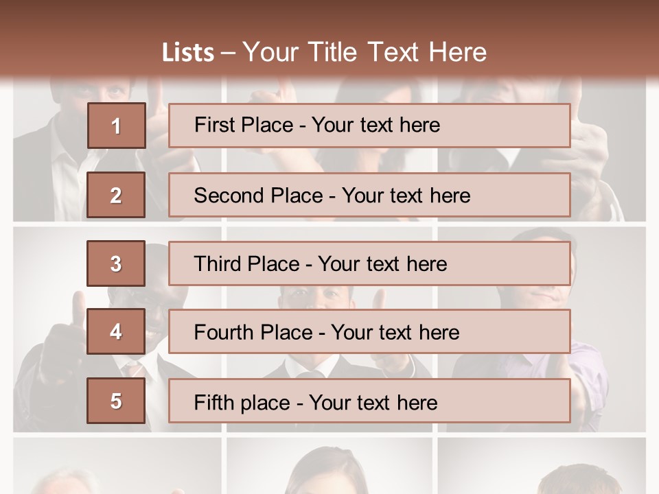 Mixed Orient Hand PowerPoint Template