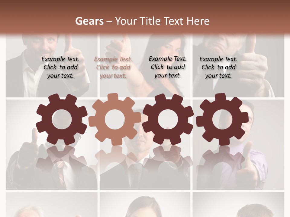 Mixed Orient Hand PowerPoint Template