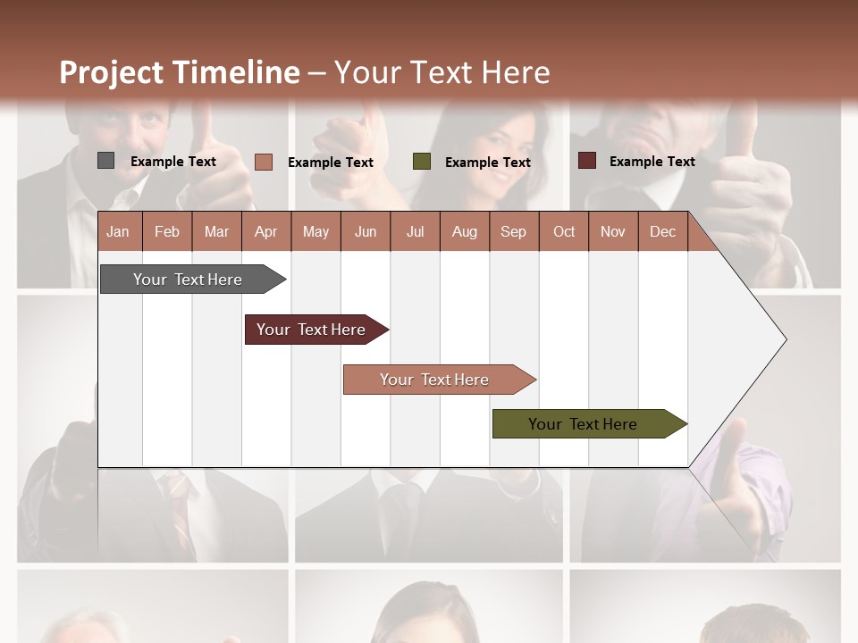 Mixed Orient Hand PowerPoint Template