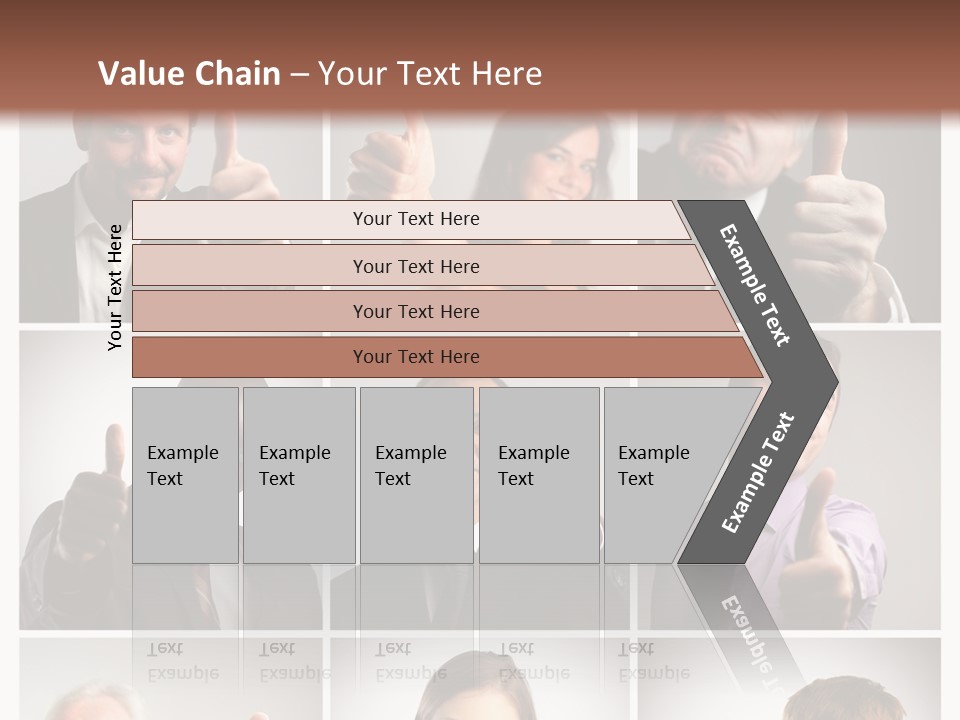 Mixed Orient Hand PowerPoint Template