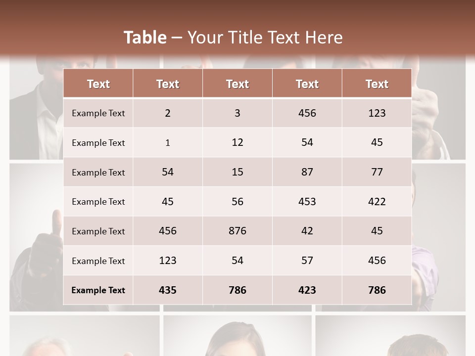 Mixed Orient Hand PowerPoint Template